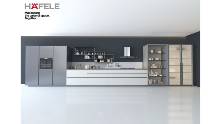 Hafele Profin Aluminium Profile Range Redefines Modern Kitchens with Stack Modular Shelving