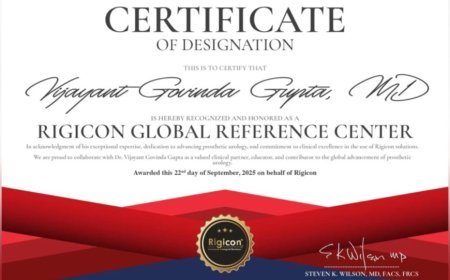 PIONEERING EXCELLENCE: Dr. Vijayant Govinda Gupta Becomes India’s First Ever Designated Rigicon® Global Reference Center